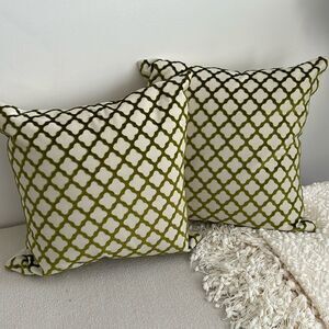 Custom-made High End Accent Pillows (2) 20”